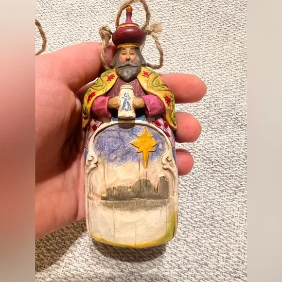 Jim Shore 2004 Heartwood Creek Set of 3 Wisemen Hanging Ornaments - Picture 5 of 16